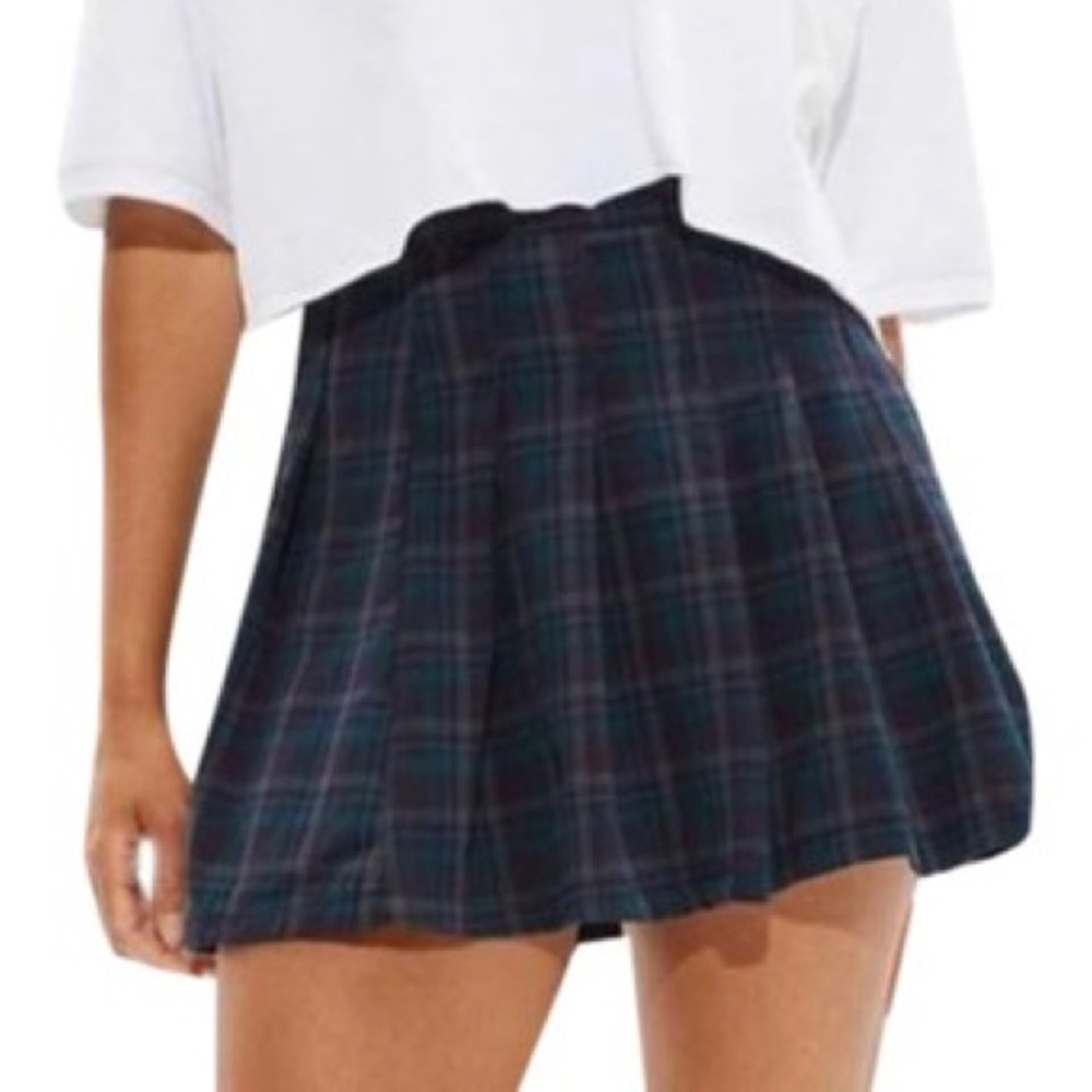 AERIE School Girl Fall Plaid Skirt